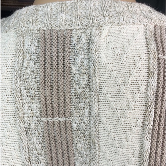 Shenandoah Large Vintage Sweater Grandpa Core 90's Neutral Textured - Picture 6 of 9